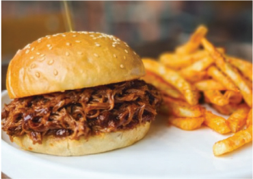 pulled pork sandwich 100