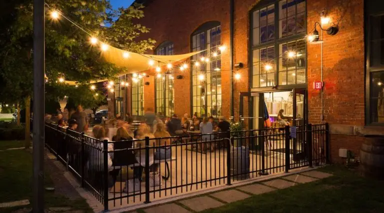 terrestrial brewing patio night