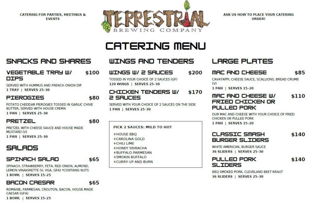 Catering Menu