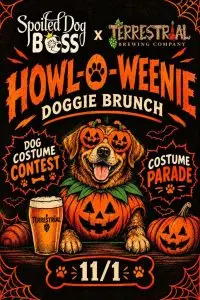 Howl-O-Weenie Dog Brunch Poster